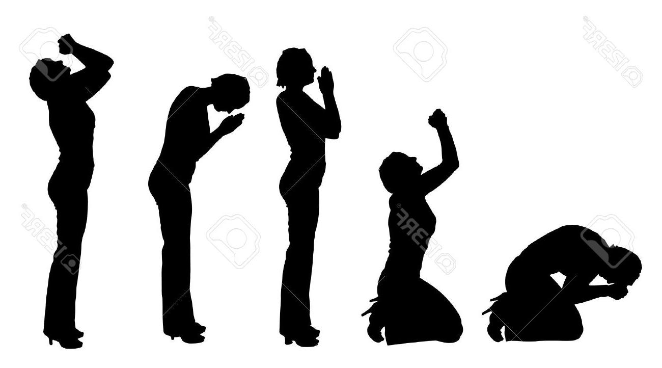 1300x722 Best Woman Praying Silhouette Free Free Vector Art, Images