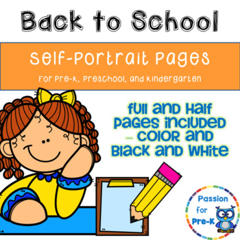 350x350 Self Portrait Pages For Pre K, Preschool, And Kindergarten