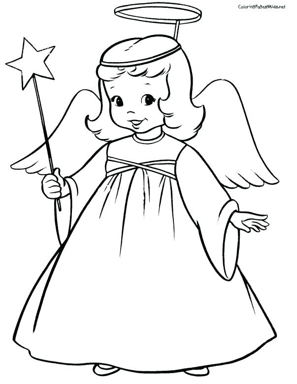 603x779 Free Angel Coloring Pages Printable As Colouring Color