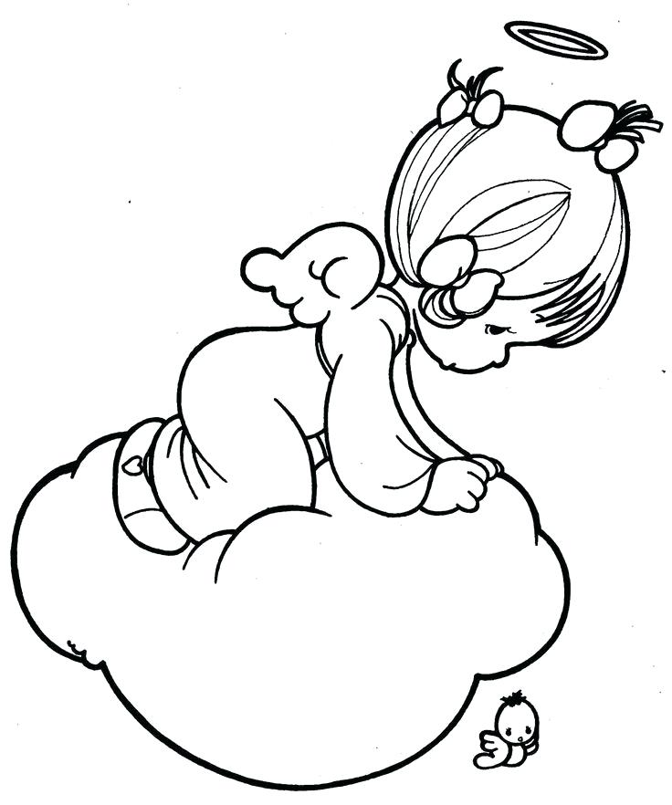 736x882 Coloring Pages Angels