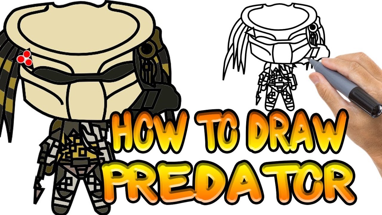 1280x720 How To Draw Predator Step