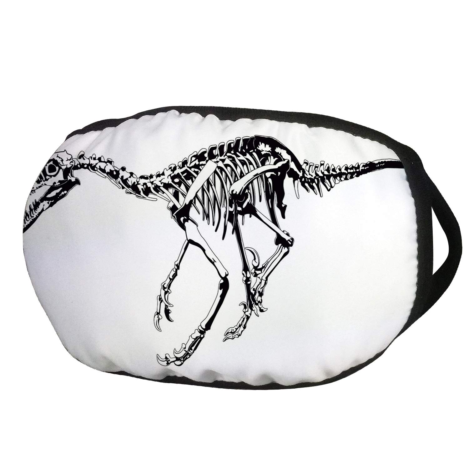 1500x1500 Fashion Cotton Antidust Face Mouth Mask, Dinosaur, Skeleton