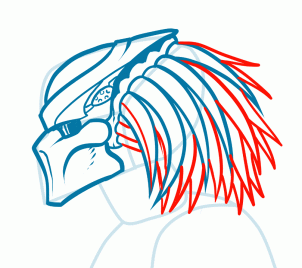 302x268 How To Draw Alien Vs Predator, Step