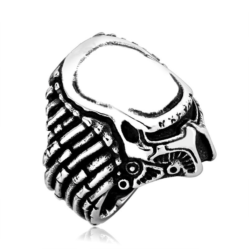 800x800 fashion movie alien vs predator mask titanium steel ring cosplay
