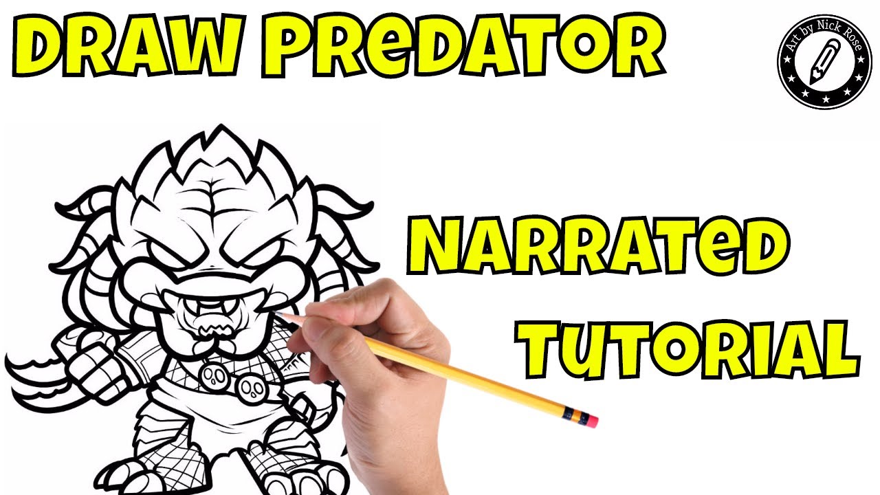 1280x720 How To Draw The Predator Masklearn To Draw The Predatorstep