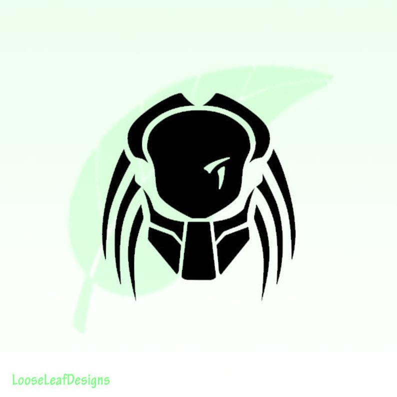 794x794 Predator Mask Vinyl Decal Sticker Etsy
