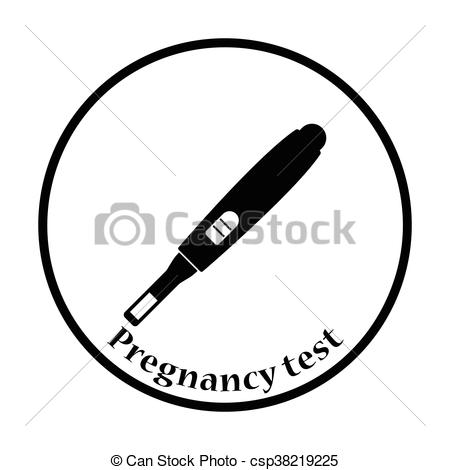 450x470 Pregnancy Test Icon Thin Circle Design Vector Vector