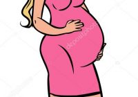 200x140 Temporary Cartoon Drawing Of Pregnant Woman Clip Art Free Vector