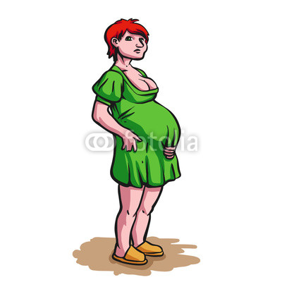 400x400 Young Pregnant Cartoon