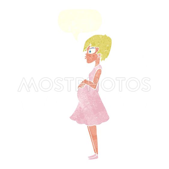563x563 Cartoon Pregnant Woman