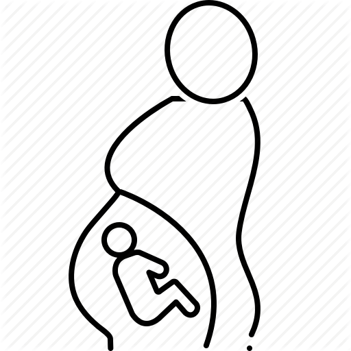 512x512 Huge Collection Of 'pregnant Belly Drawing' Download More Than