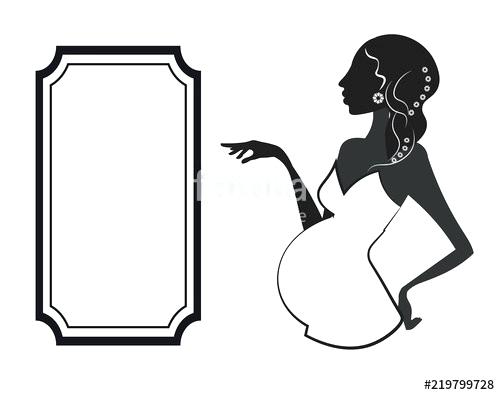 500x395 Pregnant Photo Frame Woman Lady Scan Stellame
