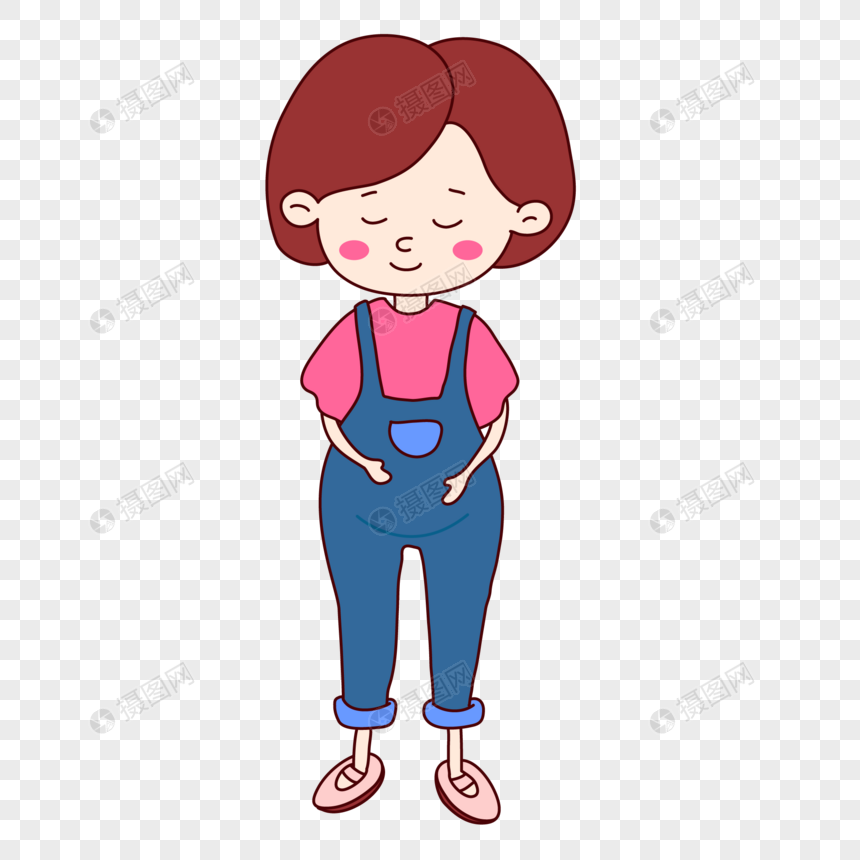 860x860 Pregnant Mother Cartoon Drawing Png Image Picture Free Download