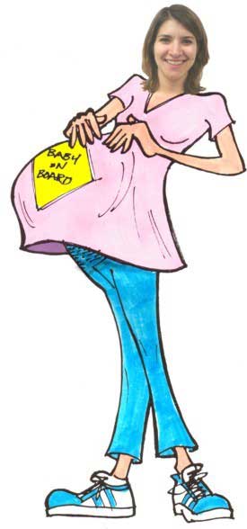 275x588 Baby Bump, Pregnant Female Cutout