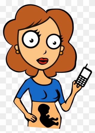 320x446 Pregnancy Cartoon Woman Holding