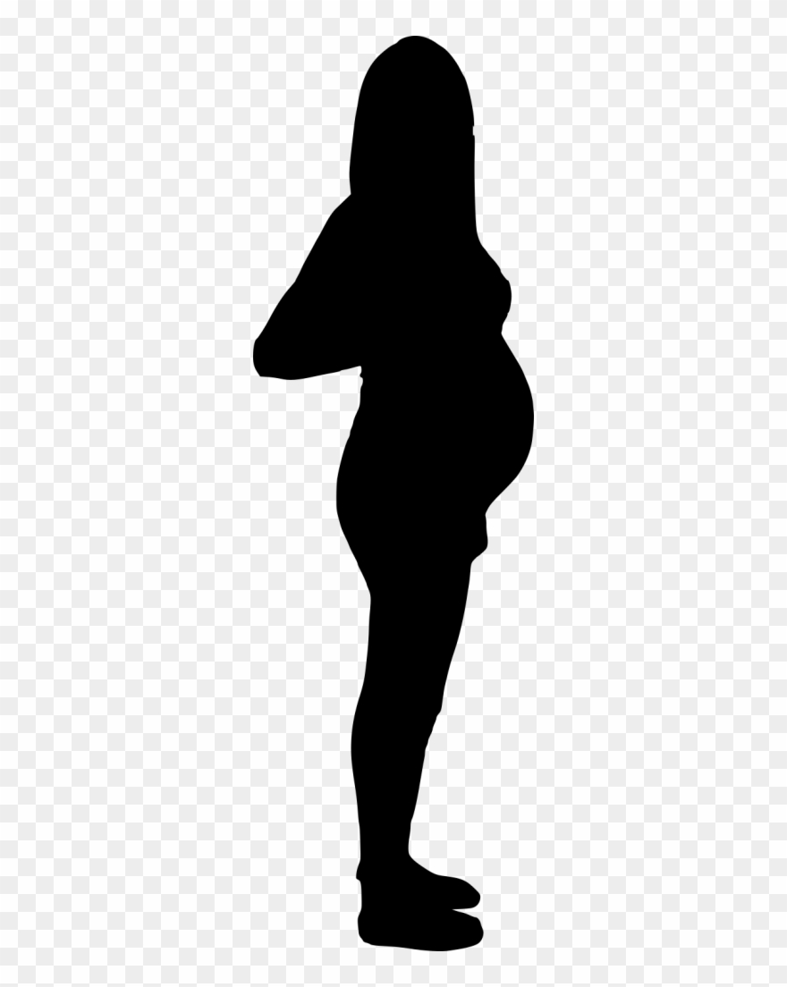 880x1104 Pregnant Woman Silhouette Free Clip Art
