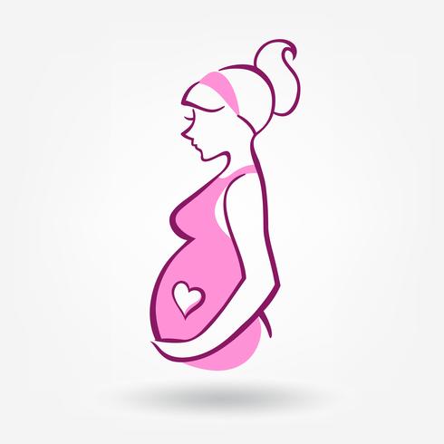 490x490 Pregnant Woman Sticker