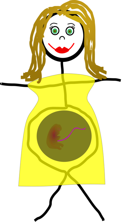 414x750 Drawing Cartoon Pregnancy Woman Silhouette Cc0