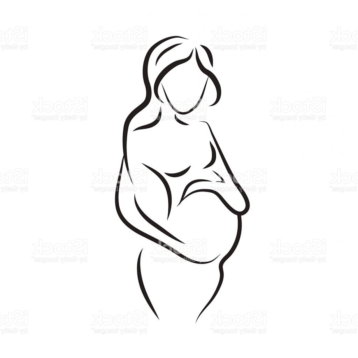 1228x1228 Pregnant Woman Silhouette Isolated Vector Symbol Gm Sohadacouri