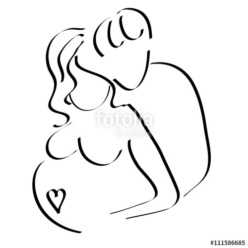 500x500 Pregnant Woman With Her Husband, Family, Waiting For The Child