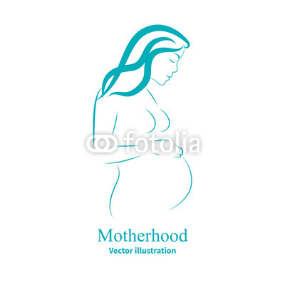400x400 Vector Illustration Sketch Of A Pregnant Woman Buy Photos Ap
