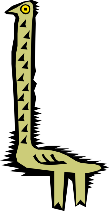 360x700 Cave Artwork Long Necked Bird Drawing