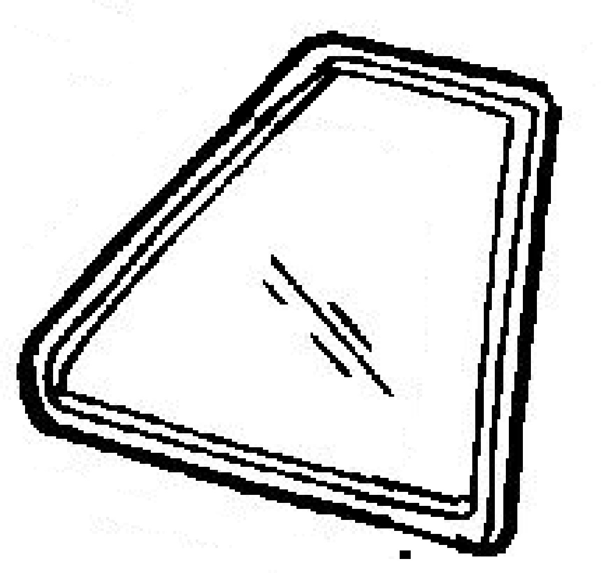 1200x1144 rear quarter glass passenger side honda prelude door coupe