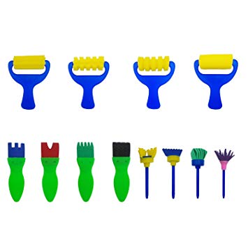 355x355 Ldoux Pack Mini Early Learning Flower Foam Sponge Painting