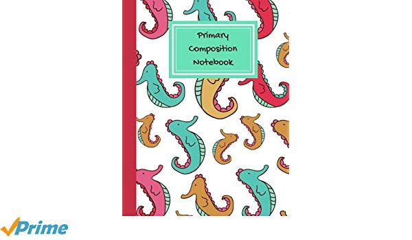 600x350 Primary Composition Book Seahorse Marine Life Notebook, Primary