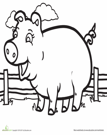 350x440 Pig Coloring