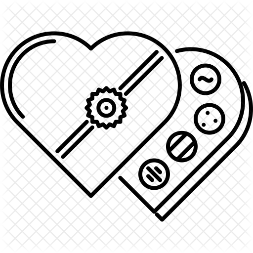 512x512 Drawing Present Heart, Picture