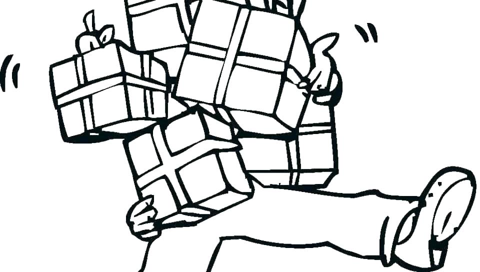 960x544 Gift Box Printable Coloring Pages