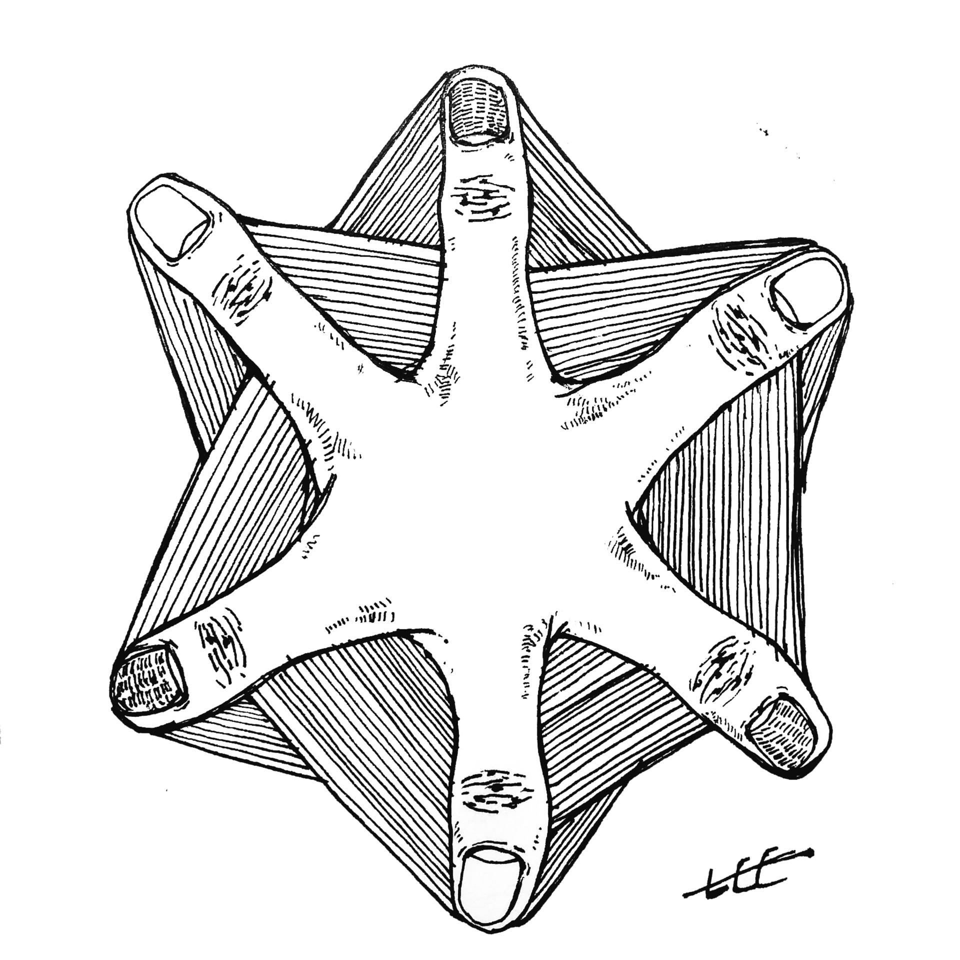 1920x1920 Thumps Up Great Pressure Drawing