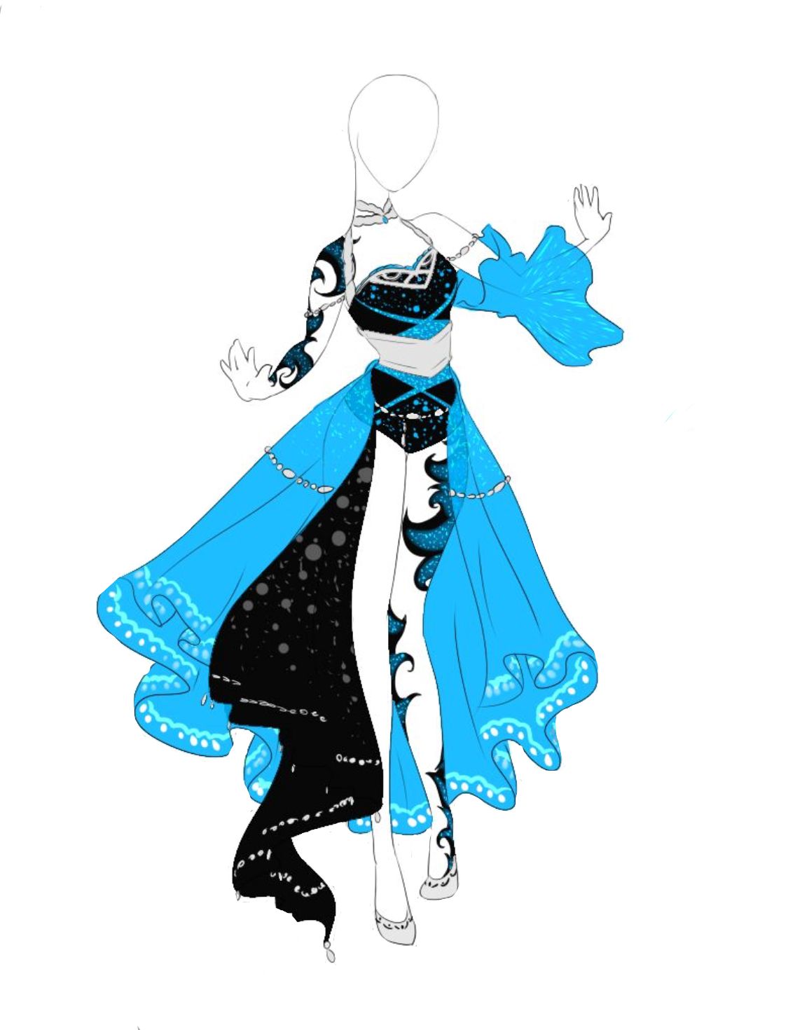 1145x1470 This Would Be Pretty Cool To Draw Cool Things Dress Sketches