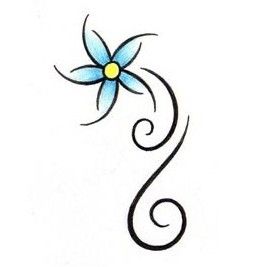 267x267 Easy Drawings Of Flower Designs