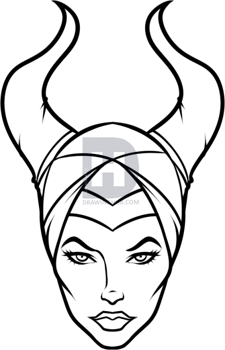 462x720 How To Draw Maleficent Easy, Step