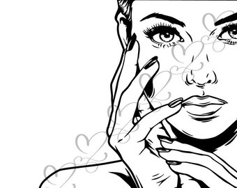 340x270 Beautiful Woman Face Etsy