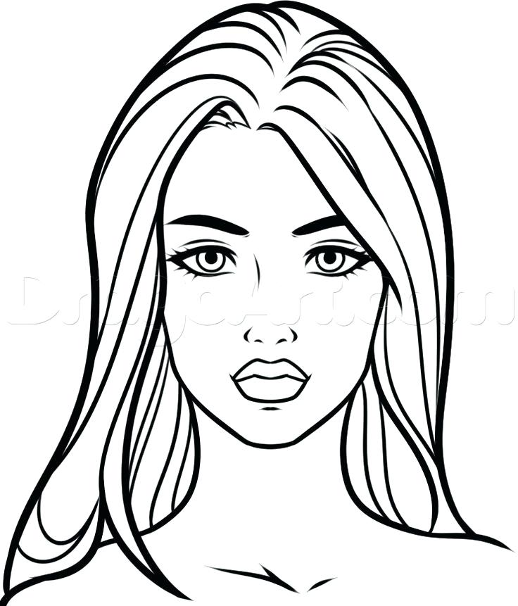 736x861 How To Draw A Face How To Draw Faces Step