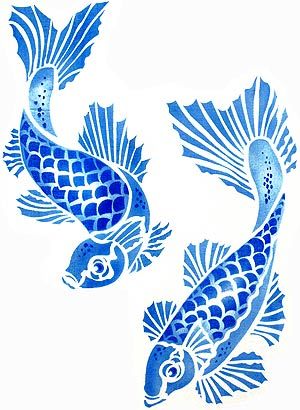 300x410 Colorful Koi Fish Drawings Pretty Things Koi, Fish Drawings