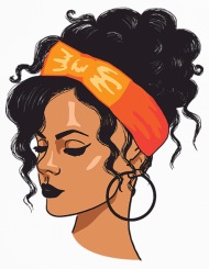 190x245 Pretty Lady Fashion Model African American Ethnic Iphone X Case