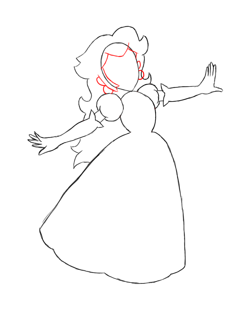 799x1076 How To Draw Princess Peach