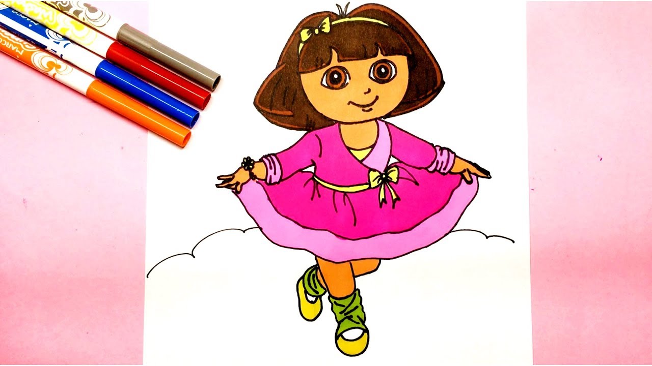1280x720 How To Draw Dora The Explorer