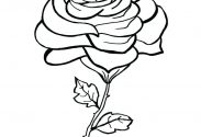 183x125 Pretty Rose Coloring Pages Cute Beautiful Roses Three Hearts