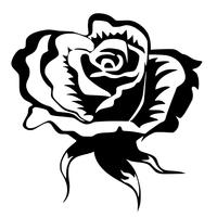 200x200 Pretty Rose Decals, Stickers, Car, Tattoos Unique Custom Decal