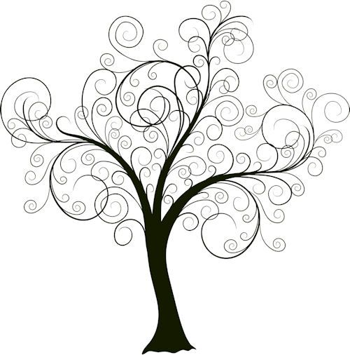 500x506 Pretty Tree Idea Tattoos Tree Wall Painting, Family Tree