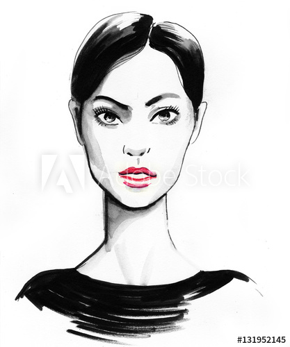 417x500 Pretty Woman Sketch