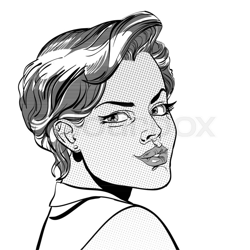 799x800 Pretty Women Smiling A Young Woman Stock Vector Colourbox