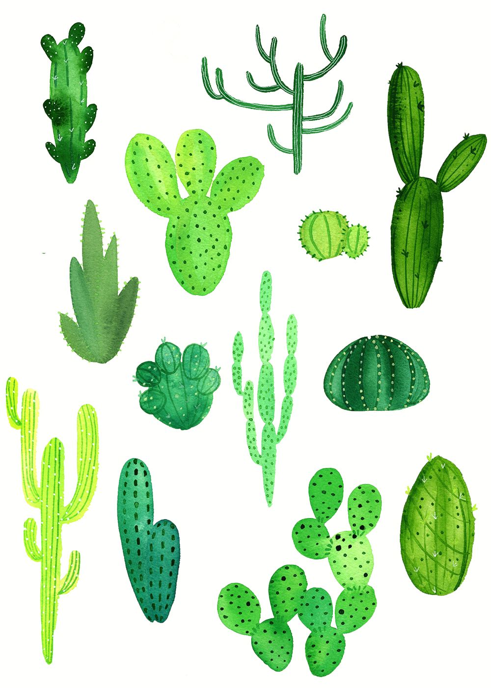 1000x1400 In Cactus Painting, Cactus