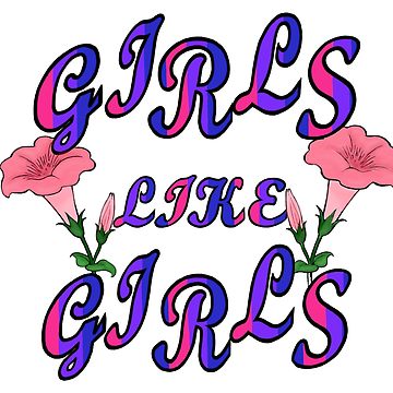 360x360 Girls Like Girls Bisexual Pride Flag Photographic Print