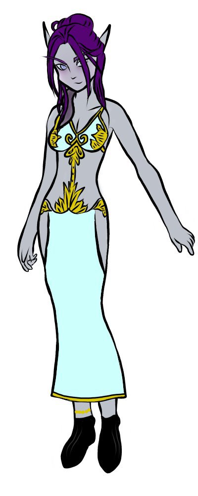 400x1000 First Drawing Of My Void Elf Priest, Nanami Wow Amino